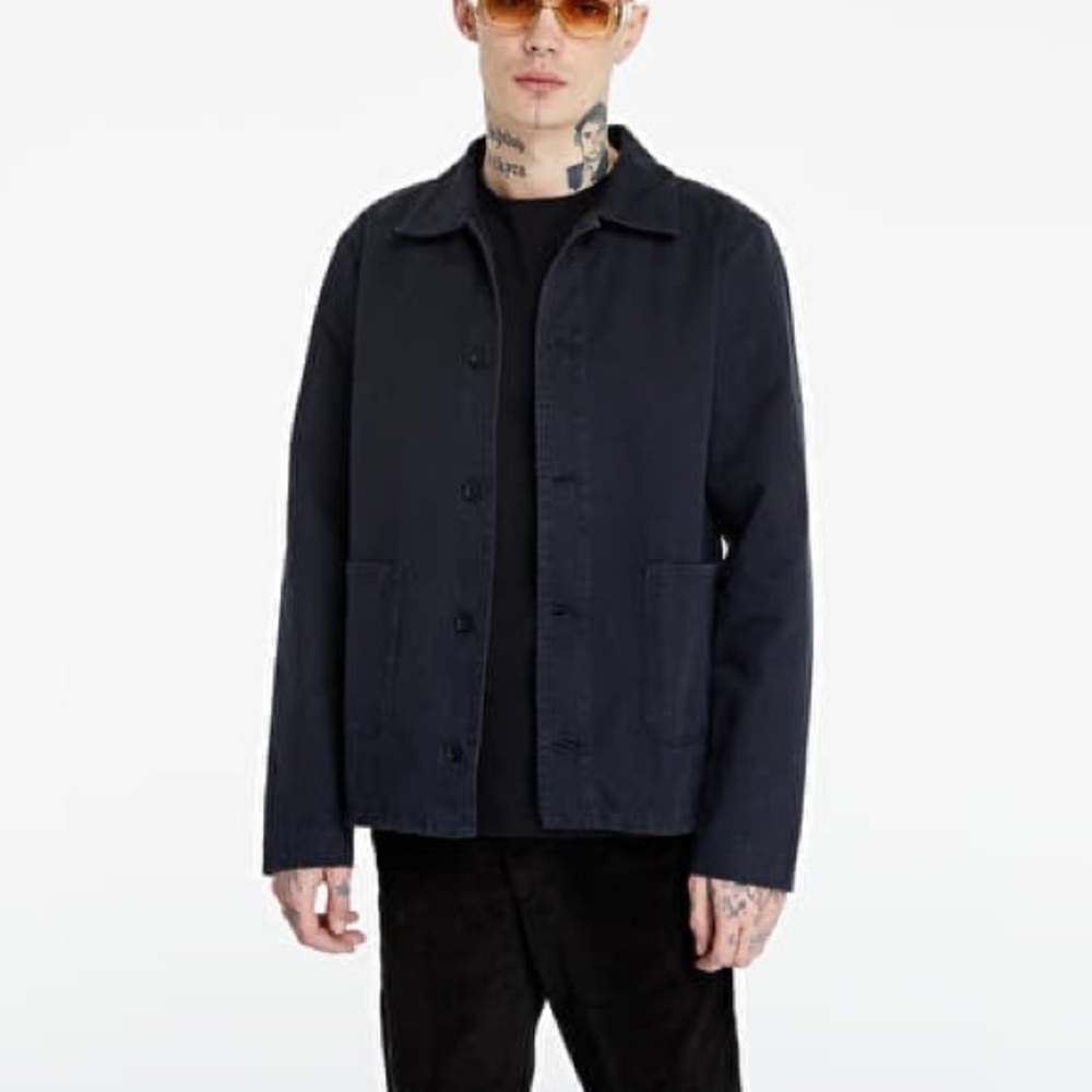 A.P.C Men's Dark Navy Kerlouan Button-Front Jacket